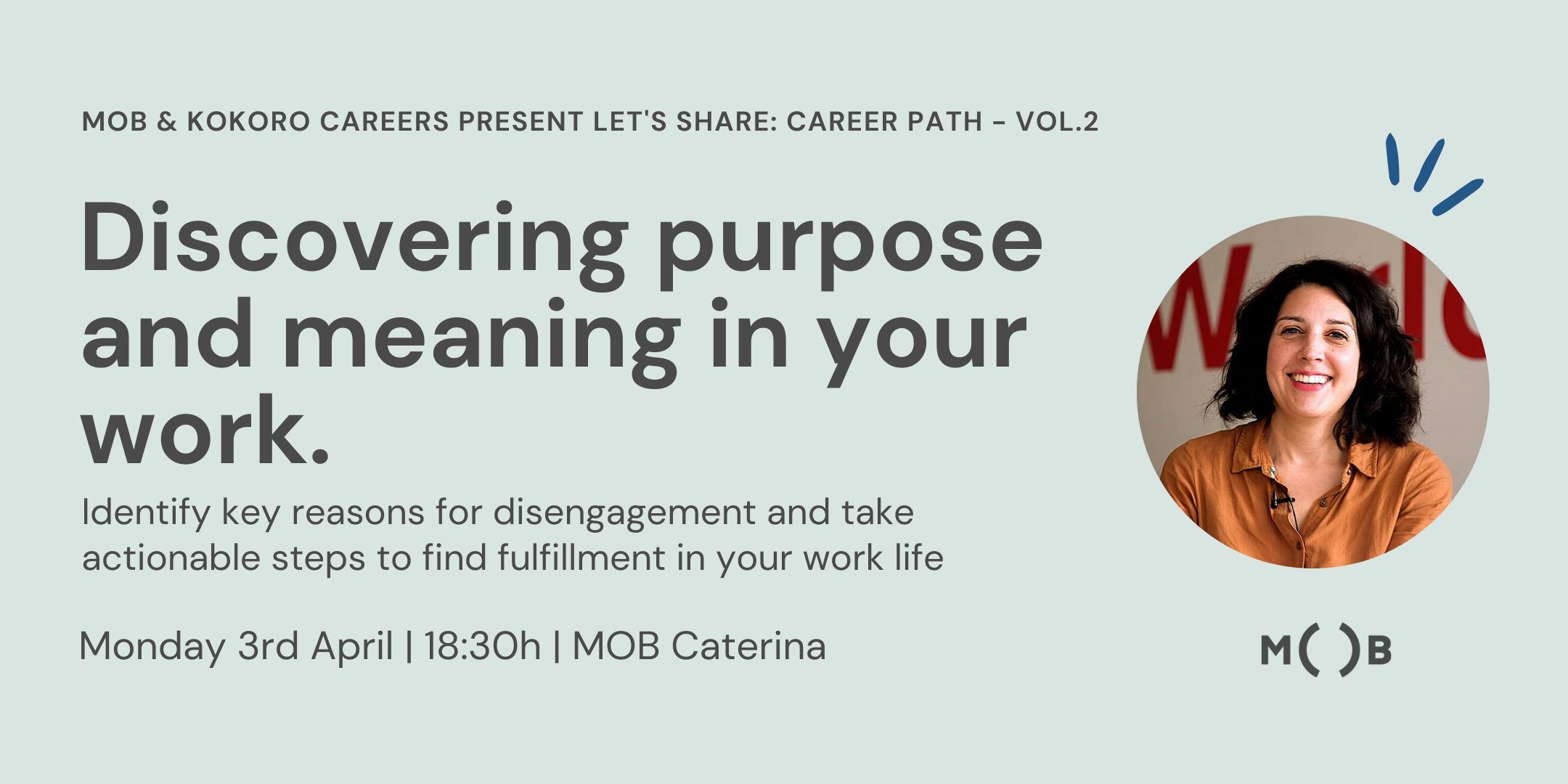 Career Path “Discovering purpose and meaning in your work” - Coworking Barcelona
