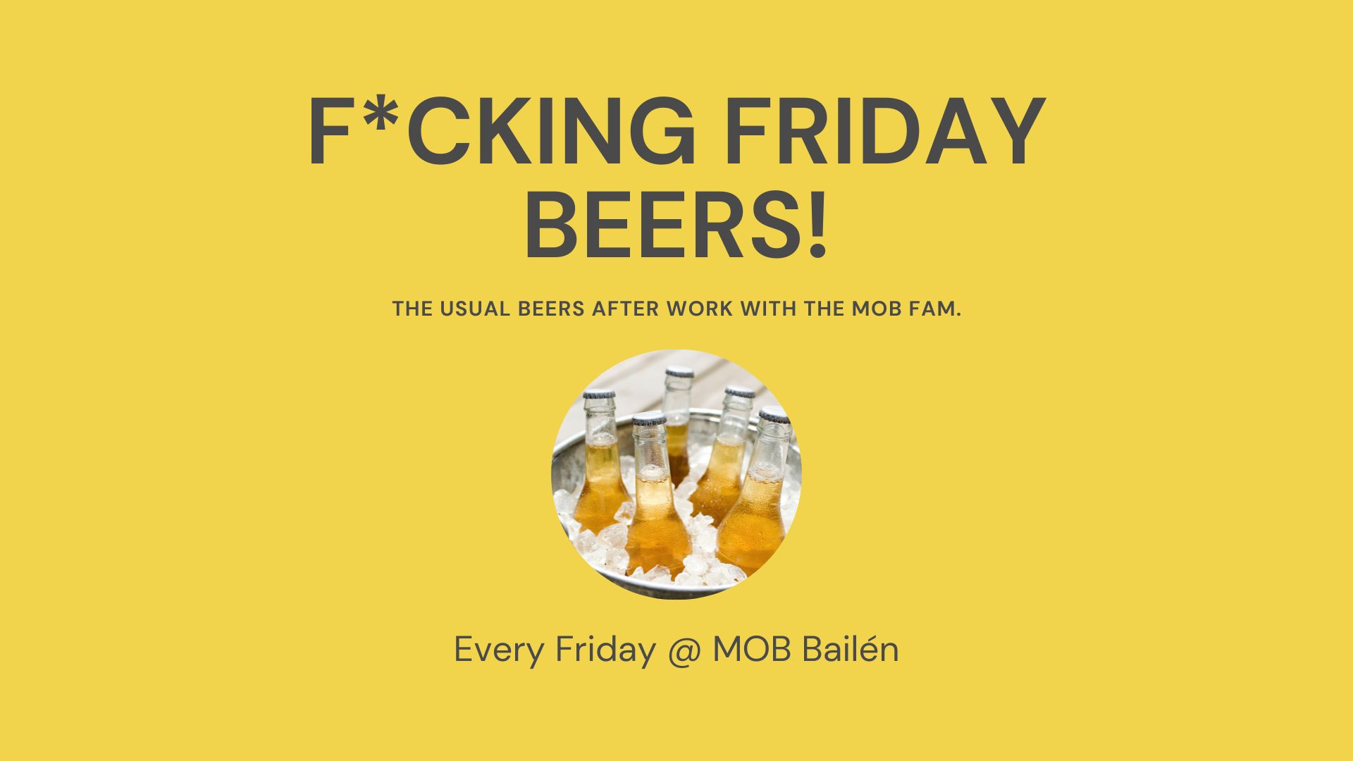 MOB Barcelona friday beers